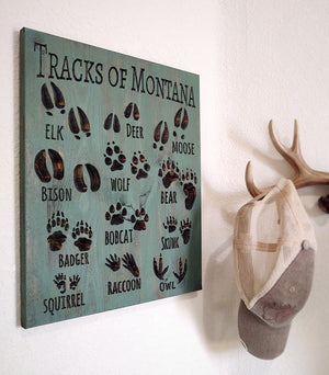 Track of Montana Sign