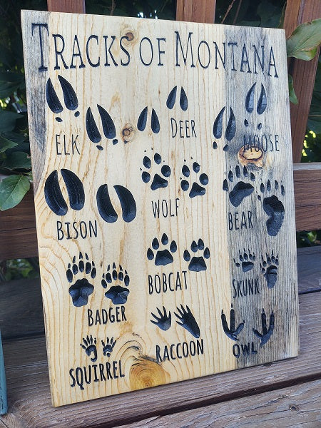 Track of Montana Sign
