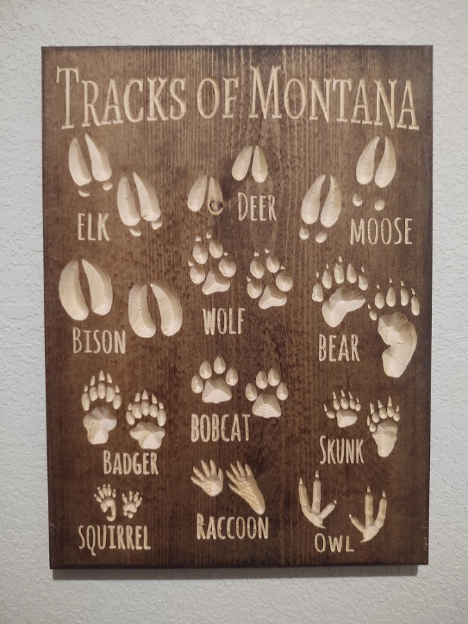 Track of Montana Sign