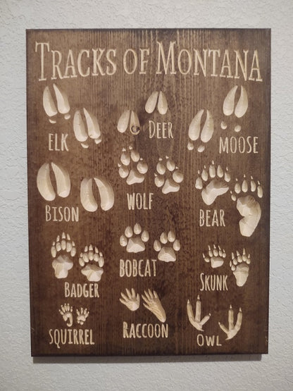 Track of Montana Sign