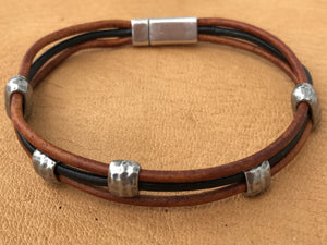 Tumbleweed Leather Bracelet, Brown