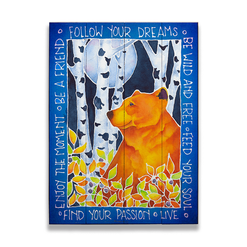 Huckleberry Haven on Wood Wall Art