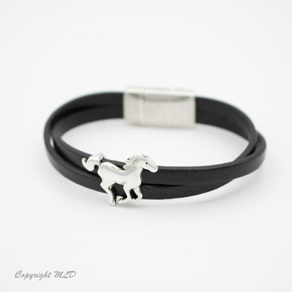 Giddy Up Skinny Leather Bracelet