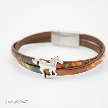 Giddy Up Skinny Leather Bracelet