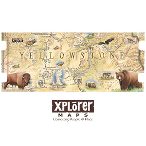 Yellowstone Map Ceramic Mugs
