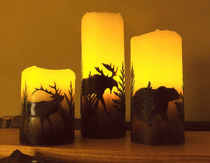 Montana Wildlife Flameless Candles