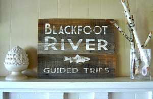 River Guide Salvage Sign