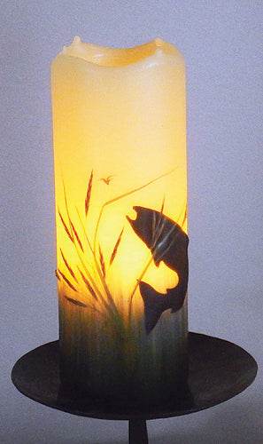 Happy Trout Flameless Candle with Timer