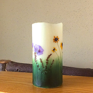 Flameless Candle, Wildflowers