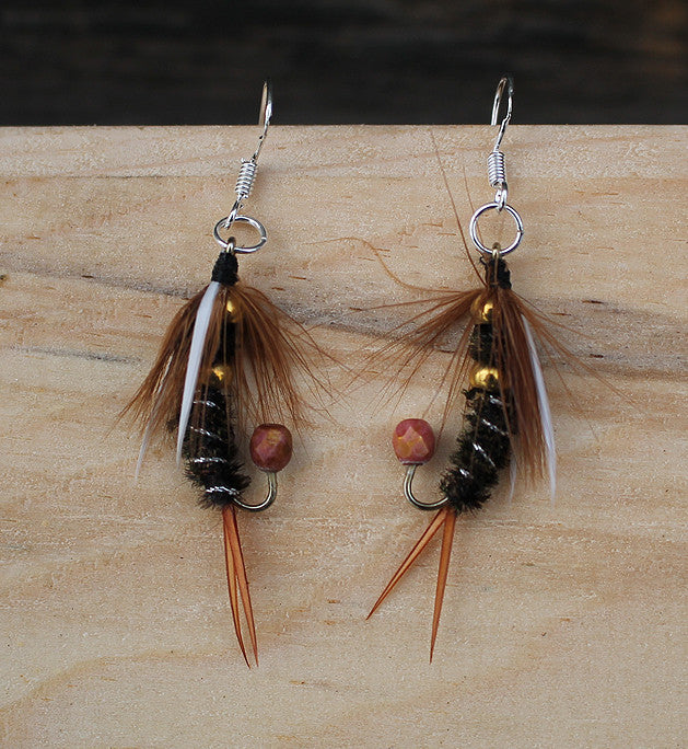 Wyoming Rainbow Trout Leverback Earrings Fishing Accessories Angler  Earrings Lady Fisherman 