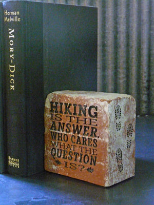 Hiking & Pine Tree Brick Book-Ends