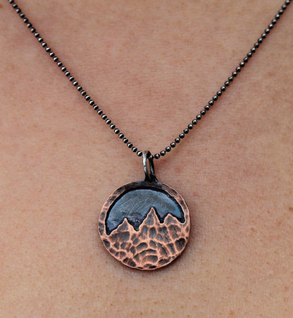 Montana Mountain Copper Necklace