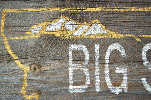 Big Sky Rustic Barnwood Montana Sign - Distinctly Montana - 6