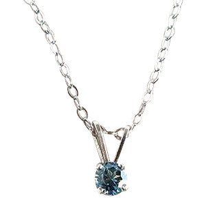 Yogo Sapphire Necklace, Tiffany Sterling Pendant
