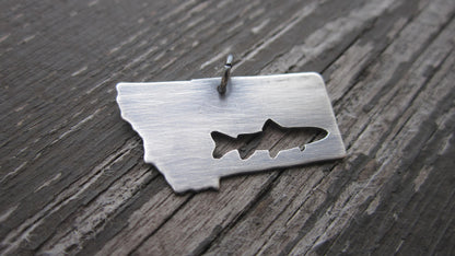 Montana Necklace, Sterling Elk Silhouette