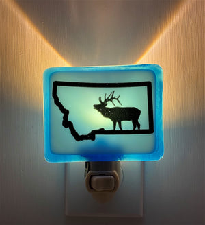 Montana Elk Night Light