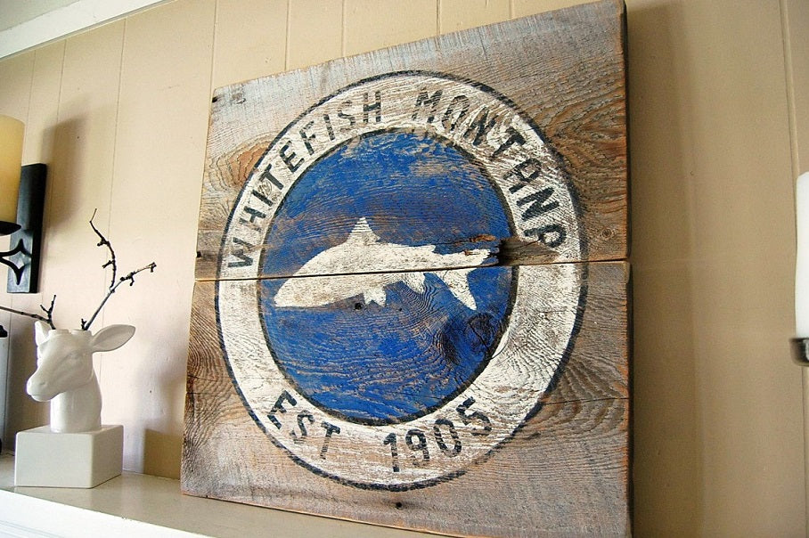 Whitefish, Montana Rustic Sign