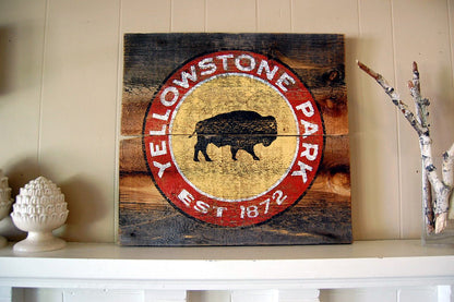 Yellowstone National Park Sign 