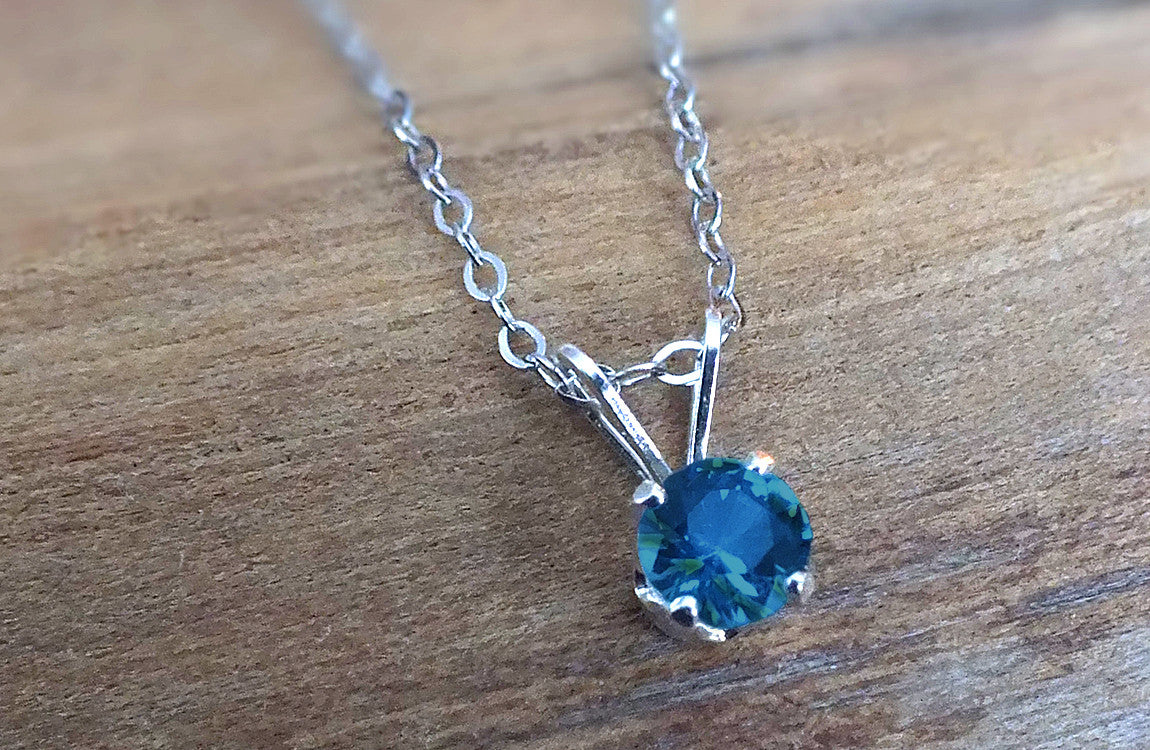 Aquamarine Heart Necklace – Amáli Jewelry